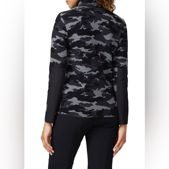 Aztech Mountain Camo Matterhorn Black Grey Wool Turtleneck Sweater Women's 2 Ski - Picture 2 of 10